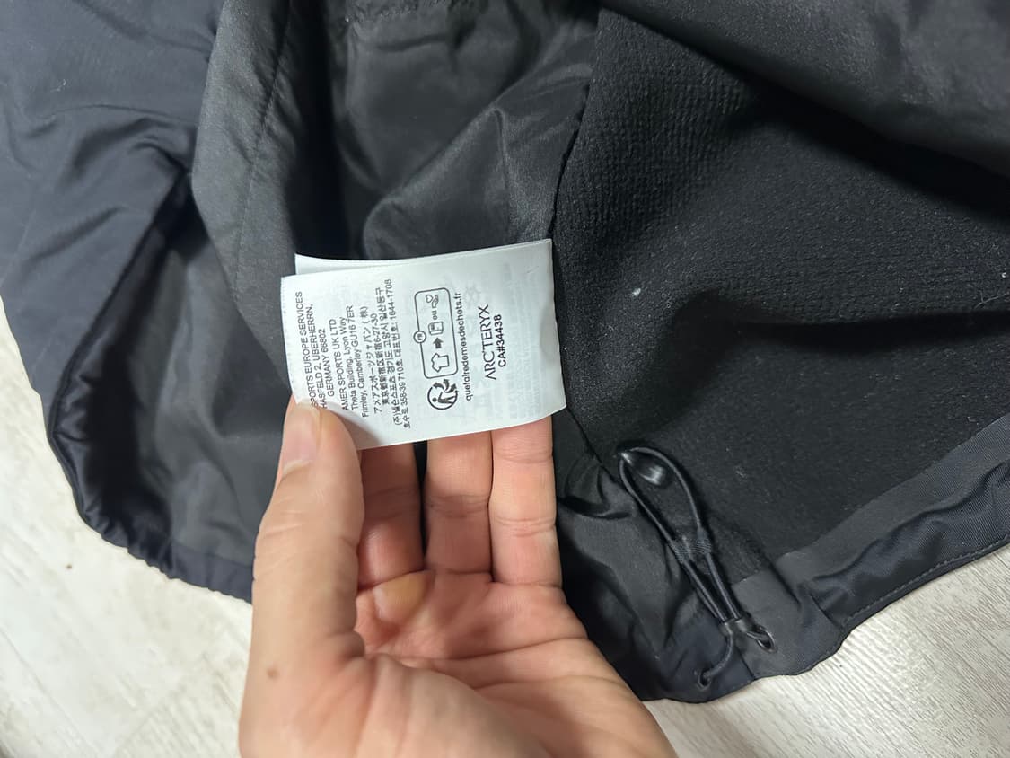 아크테릭스 아톰 LT 블랙 XL [1회착용] 상품이미지5