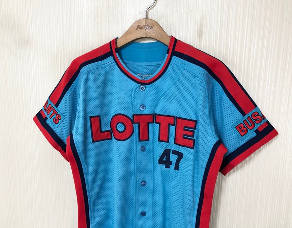 KBO 카멜레온어센틱 롯데자이언츠 챔피언원정 유니폼/져지 90 상품이미지5
