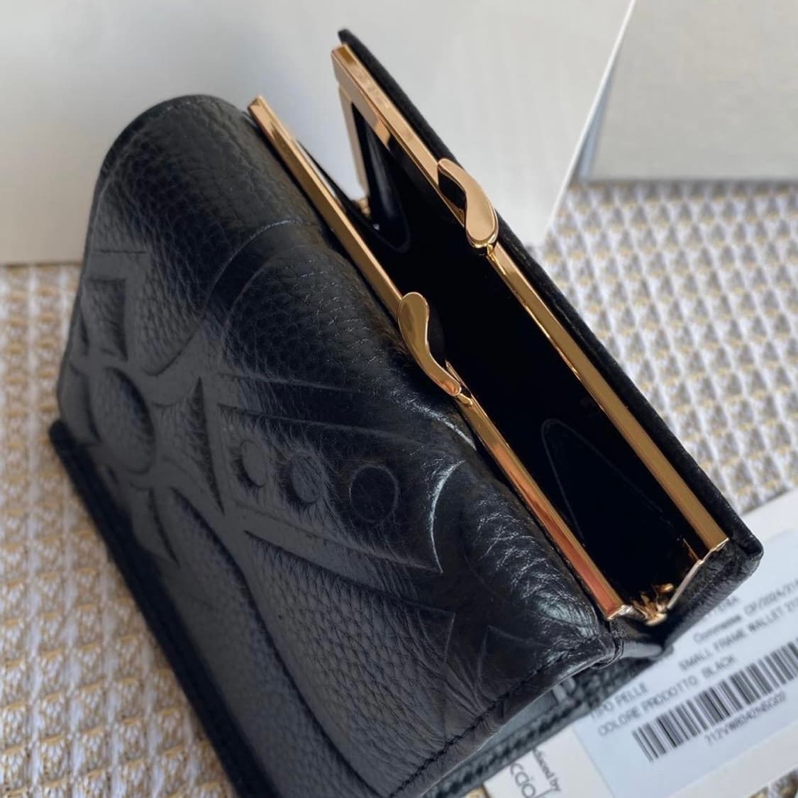 비비안웨스트우드 블랙 orb 로고 반지갑(새상품, 풀구성) 상품이미지6