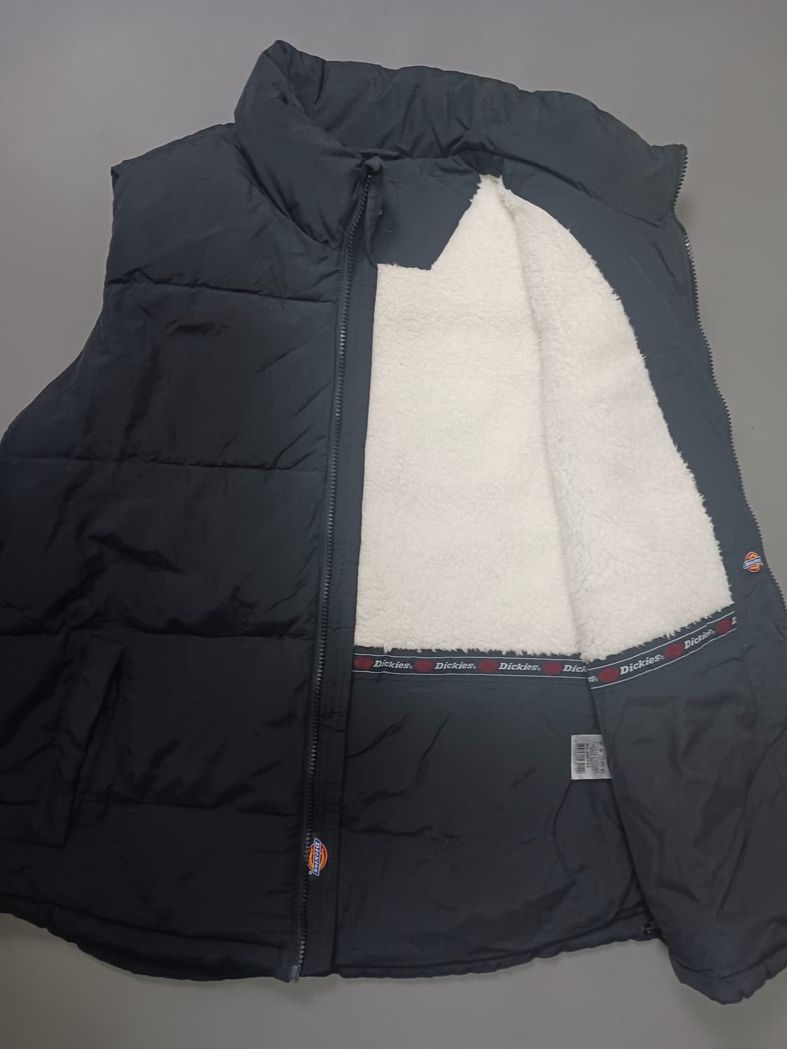[L] 디키즈 플리스안감 패딩 베스트 블랙 조끼 상품이미지4