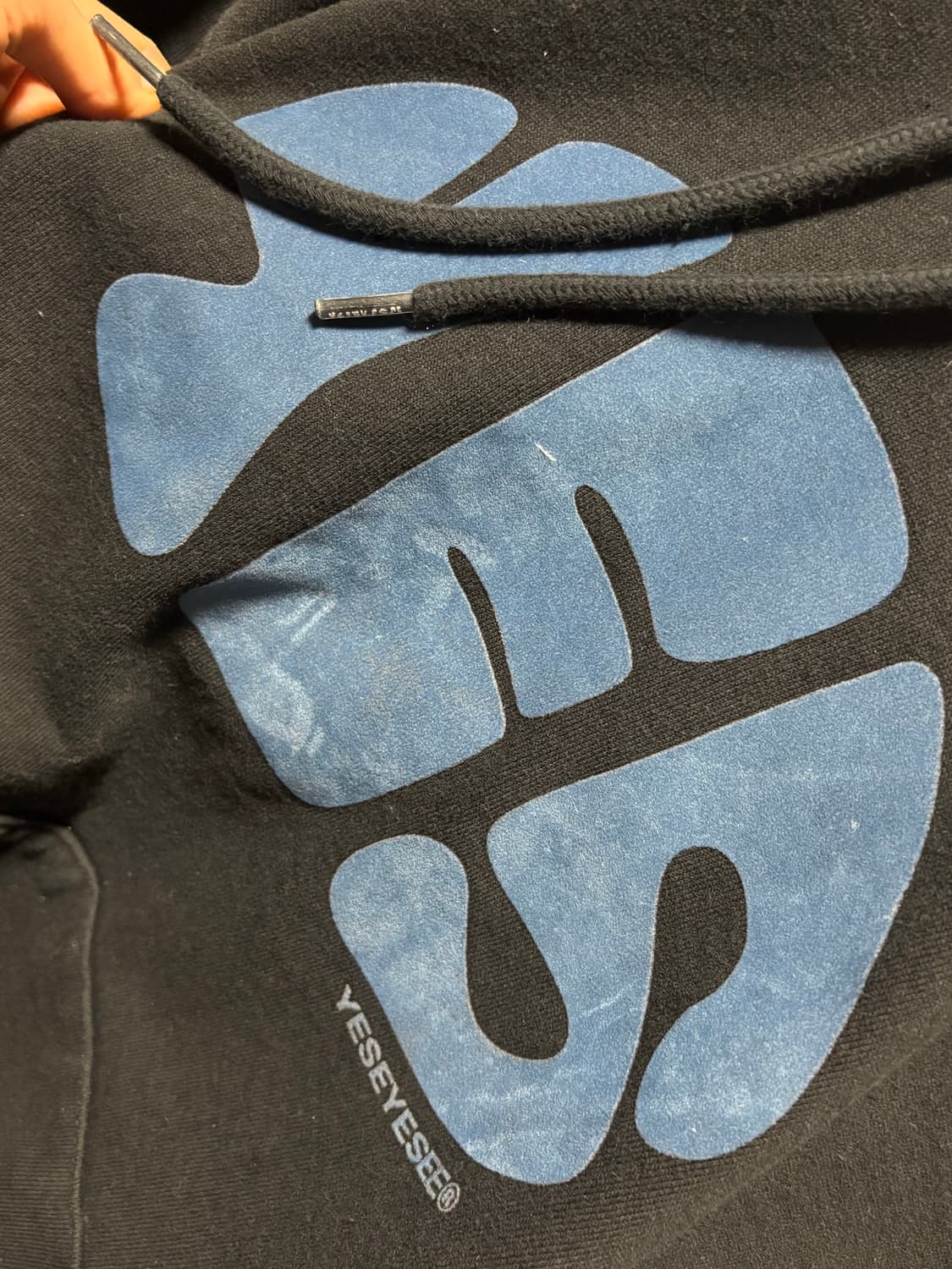 Yeseyesee 오벌 로고 후드티 블랙 s 상품이미지4