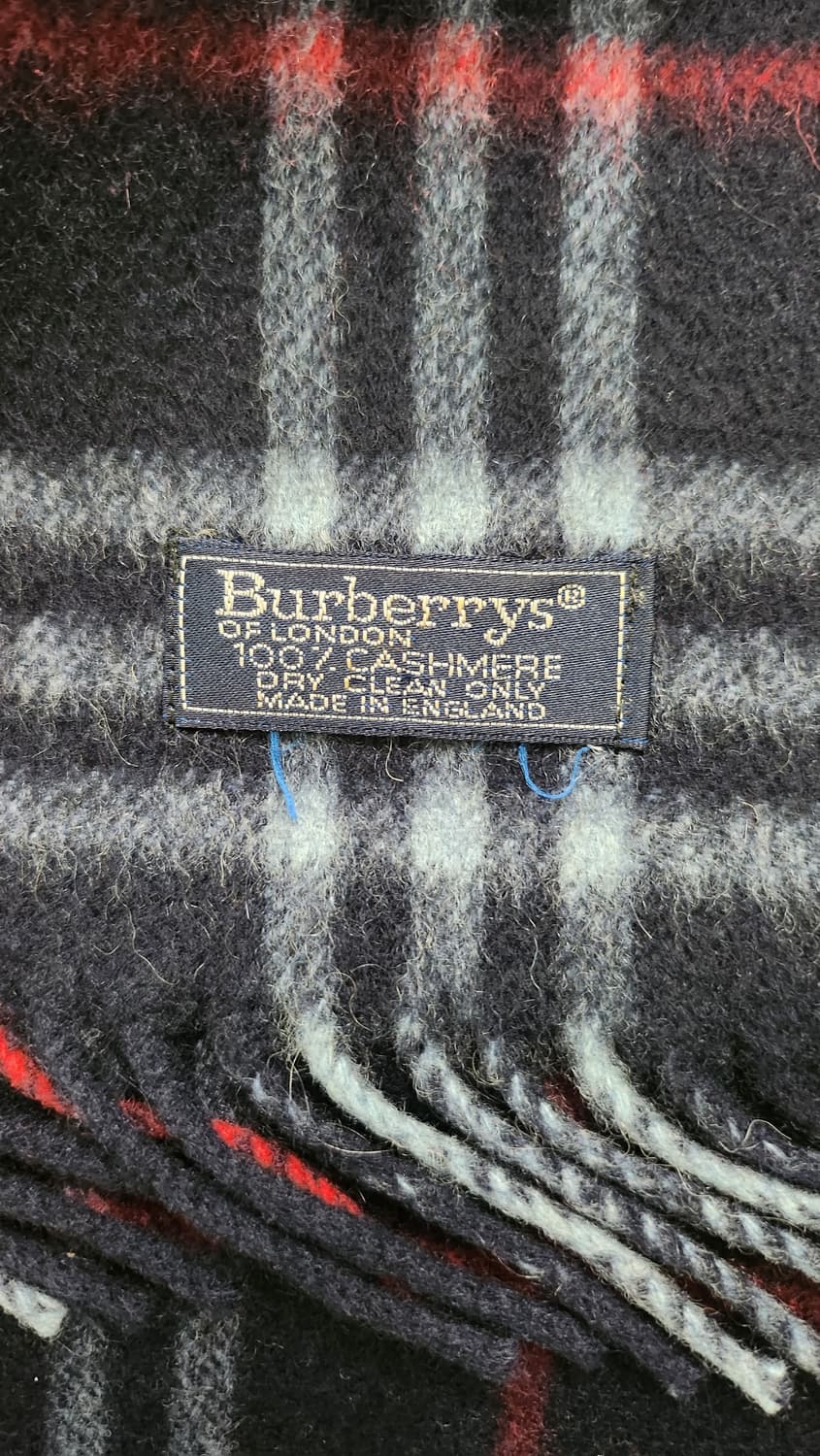 90s 버버리 Burberrys100% 캐시미어 노바체크머플러 길이160 상품이미지1