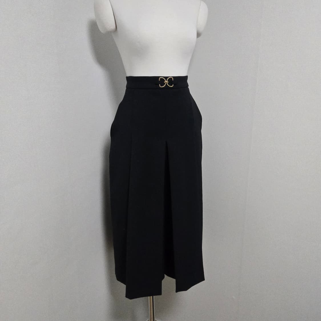 산드로 하이웨이스트 버클 와이드 팬츠 / 여성 바지  / 여성 팬츠  상품이미지8