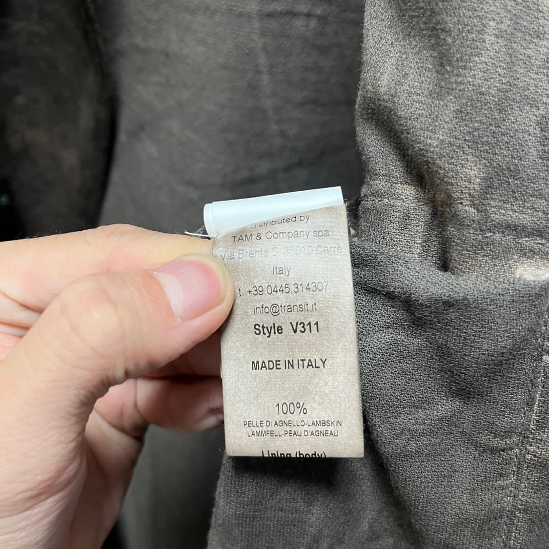 19aw 트랜짓 하이넥 램스킨 자켓 상품이미지9