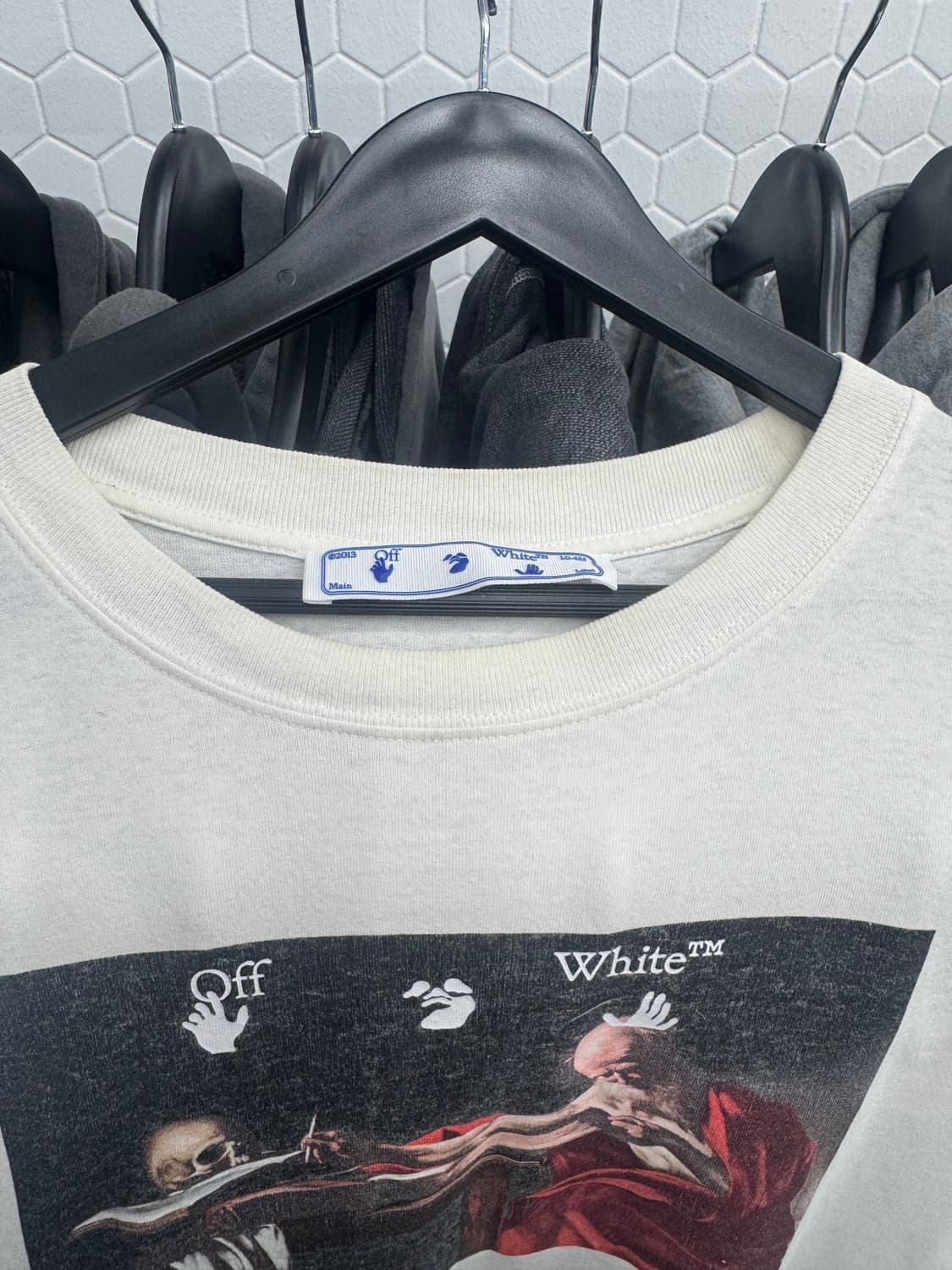오프화이트 카라바조 에로우 티셔츠 상품이미지5