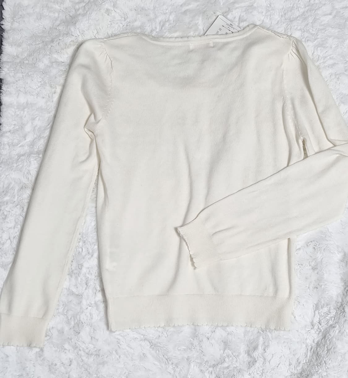 일본 빈티지 일브 아이보리 레이스 니트 상품이미지2