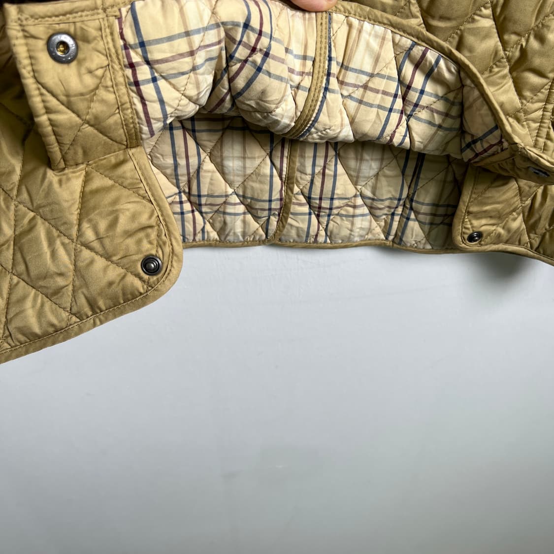 엘엘빈 베이지 다이아몬드 퀄팅 자켓 L 상품이미지8