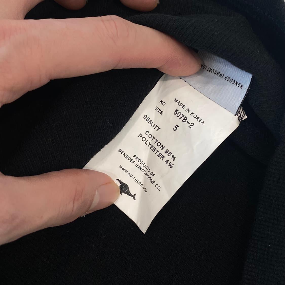 네이더스 스탠다드 모크넥 터틀넥 5 블랙 상품이미지5