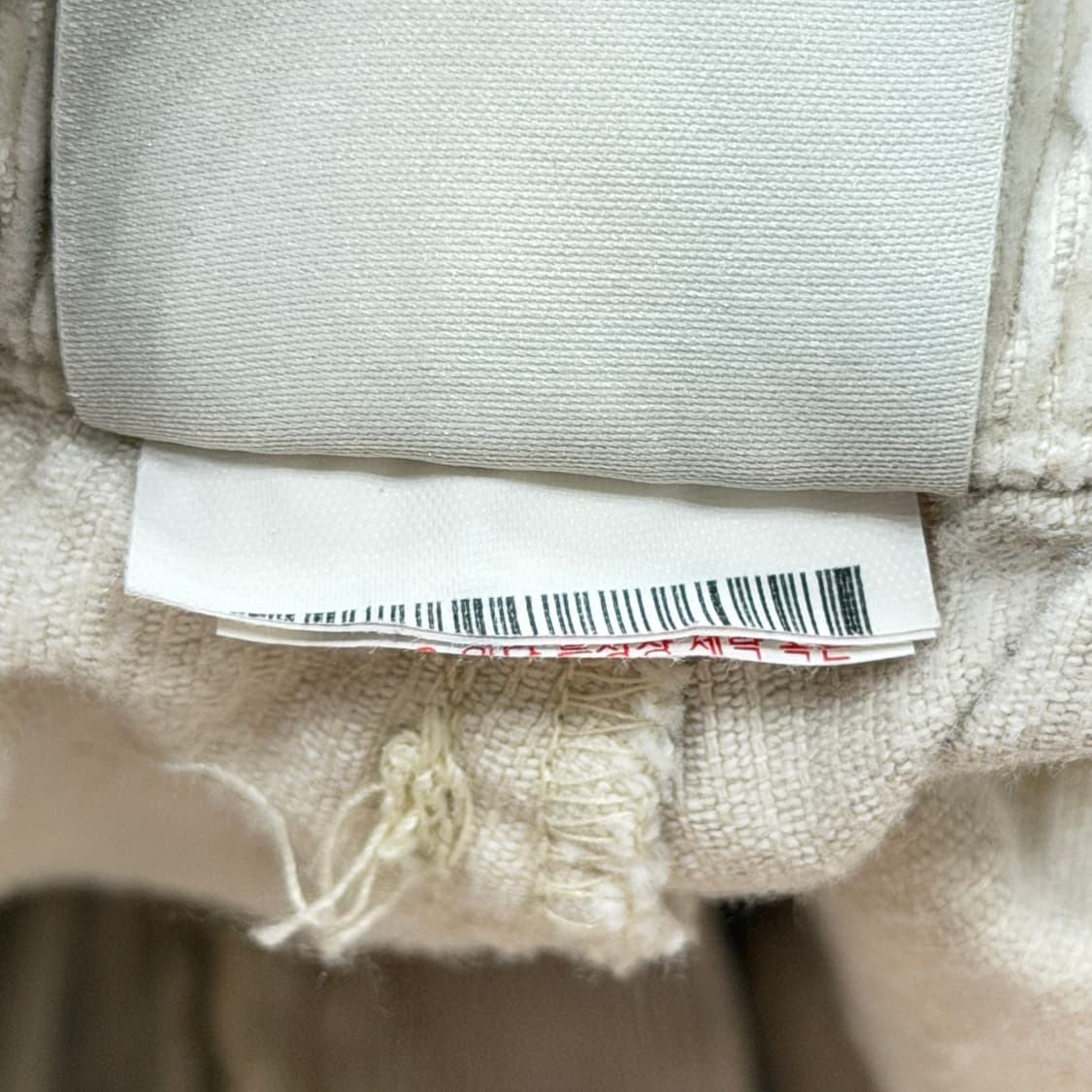 라이프워크 코듀로이 베이직 와이드 카고팬츠 아이보리 FREE 상품이미지6