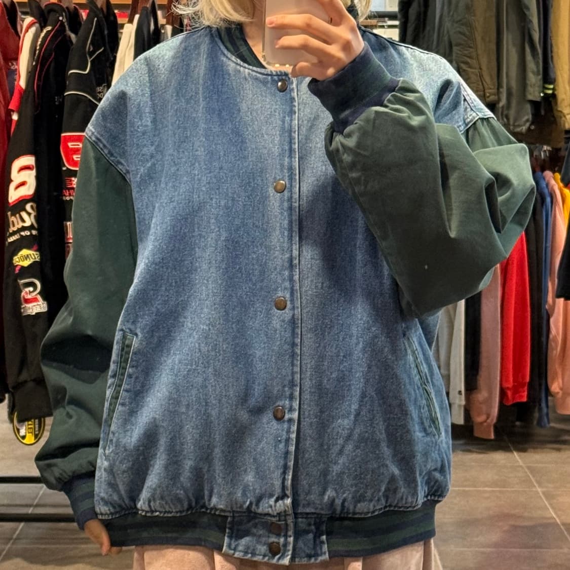 [NO.9] VTG 데님 바시티 자켓 상품이미지2