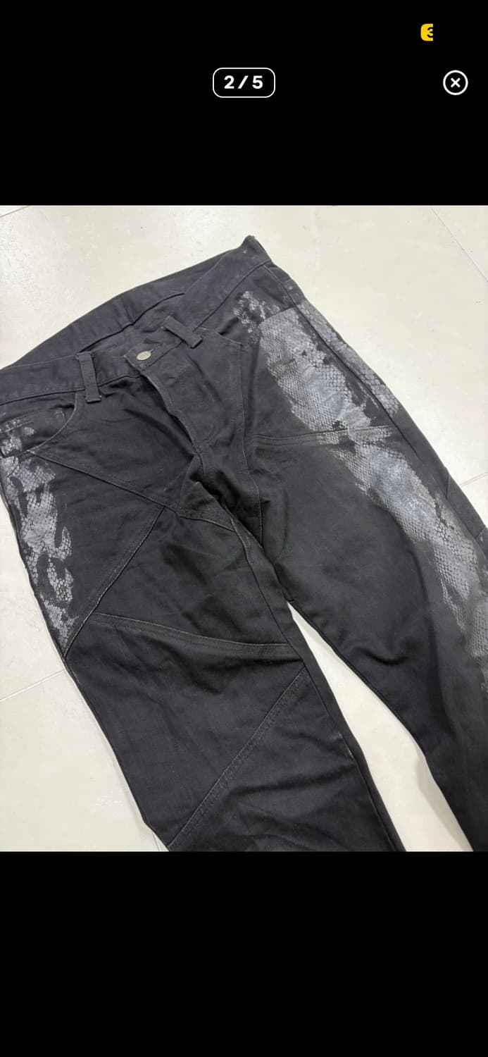 Tonado Mart Boots python cut jean 상품이미지2