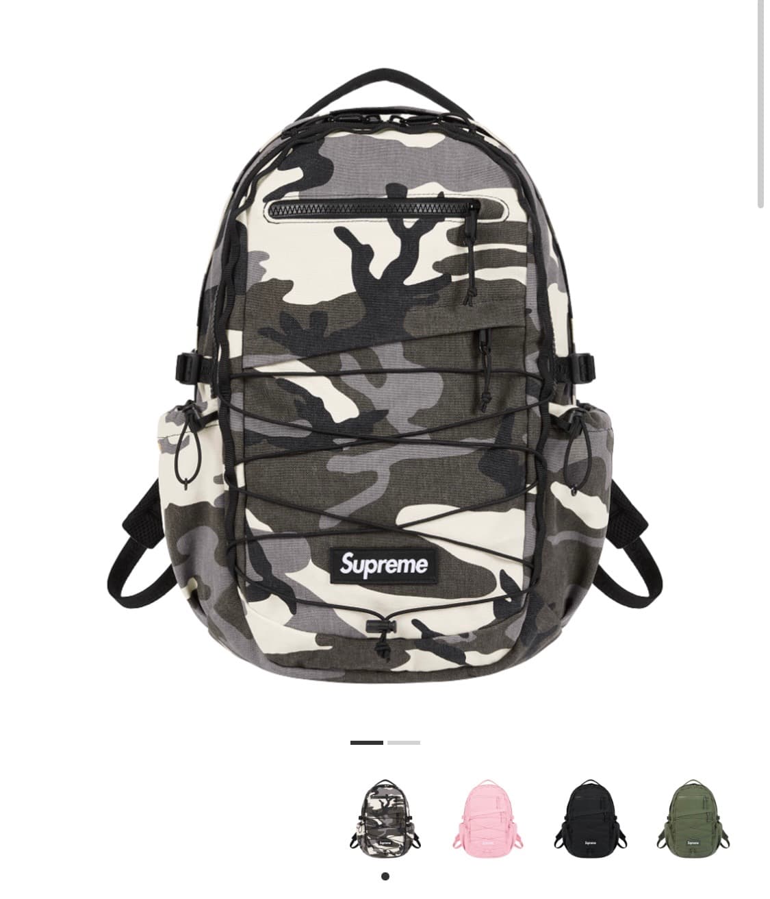 슈프림 백팩 스노우 카모 - 25SS 상품이미지1
