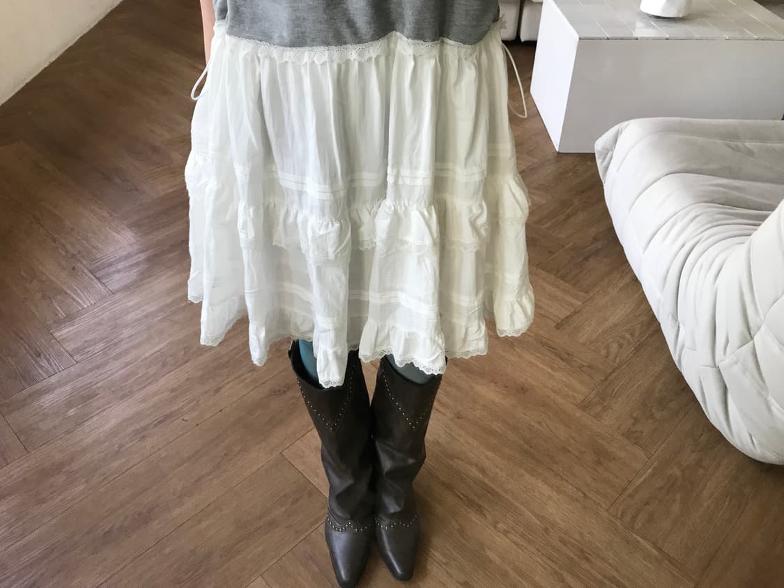vintage button lace one-piece 상품이미지3