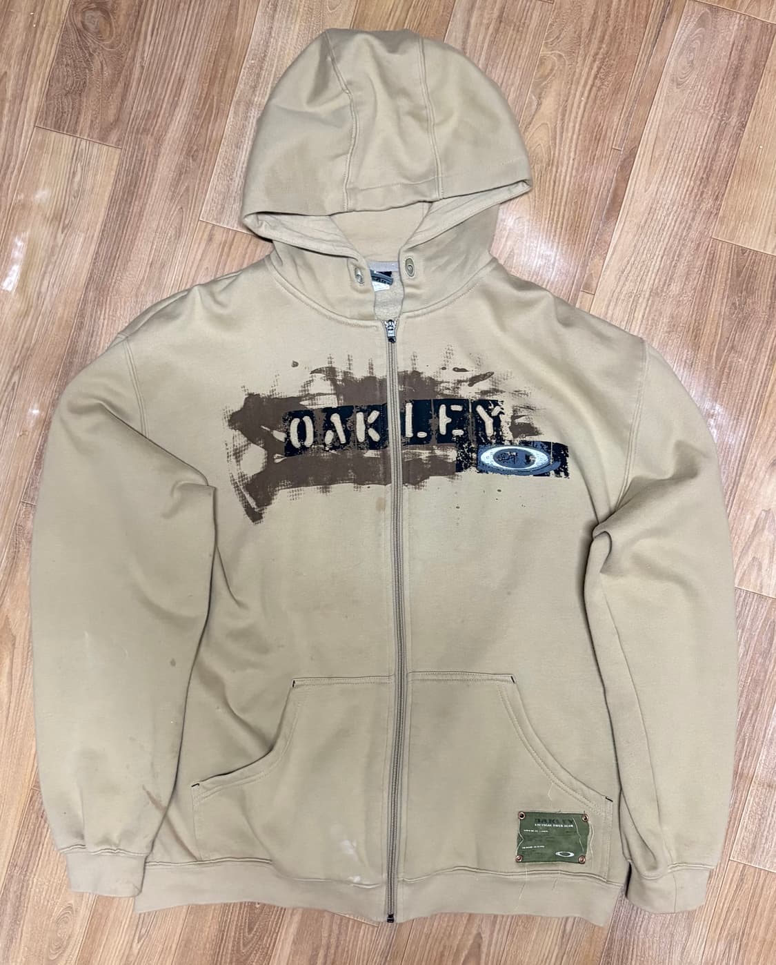 오클리 베이지 후드집업 L 상품이미지1