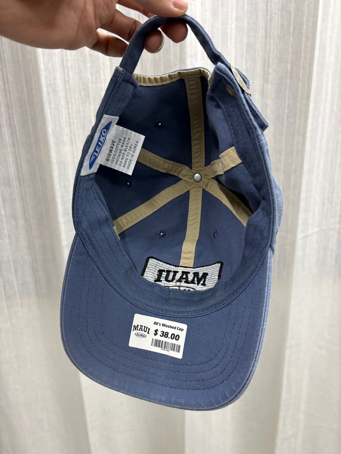 빅웨이브 컬렉티브 MAUI ALOHA 워싱 볼캡 모자 상품이미지3