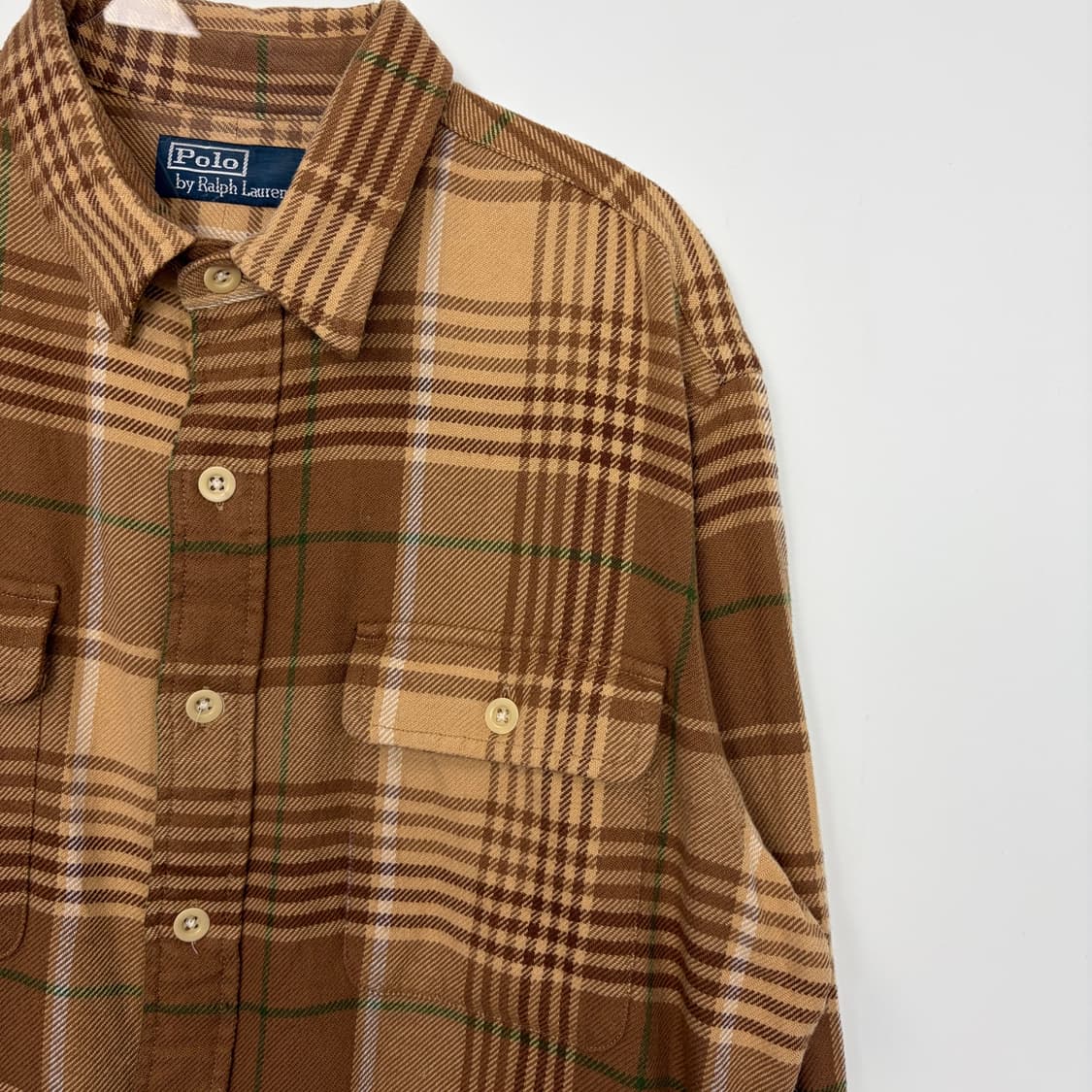 폴로 랄프로렌 가죽 패치 셔츠 상품이미지3