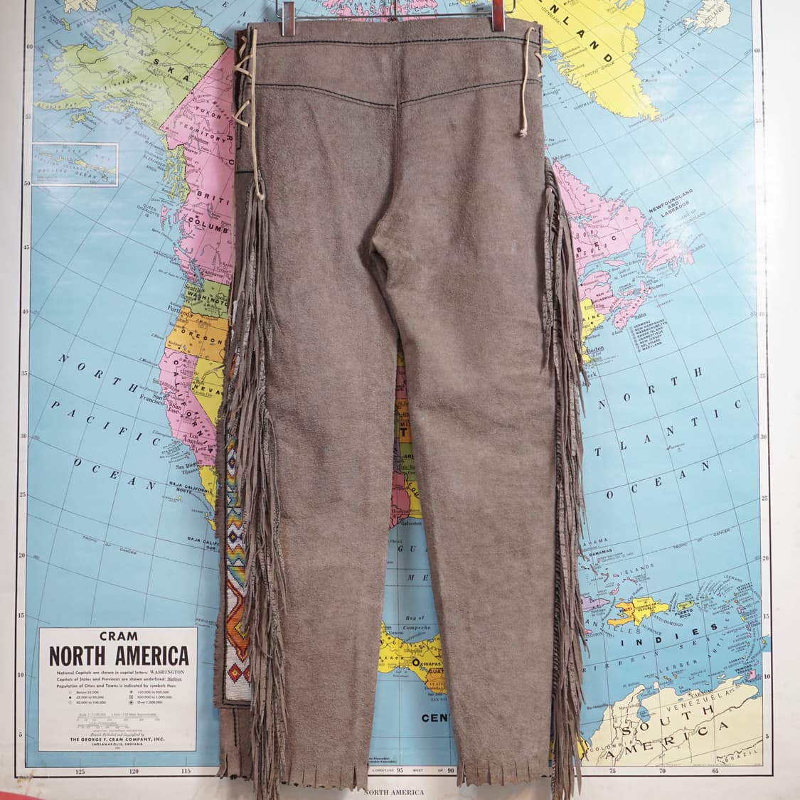 오리지널 웨스턴 Buckskin 사슴가죽 비즈 팬츠 상품이미지5