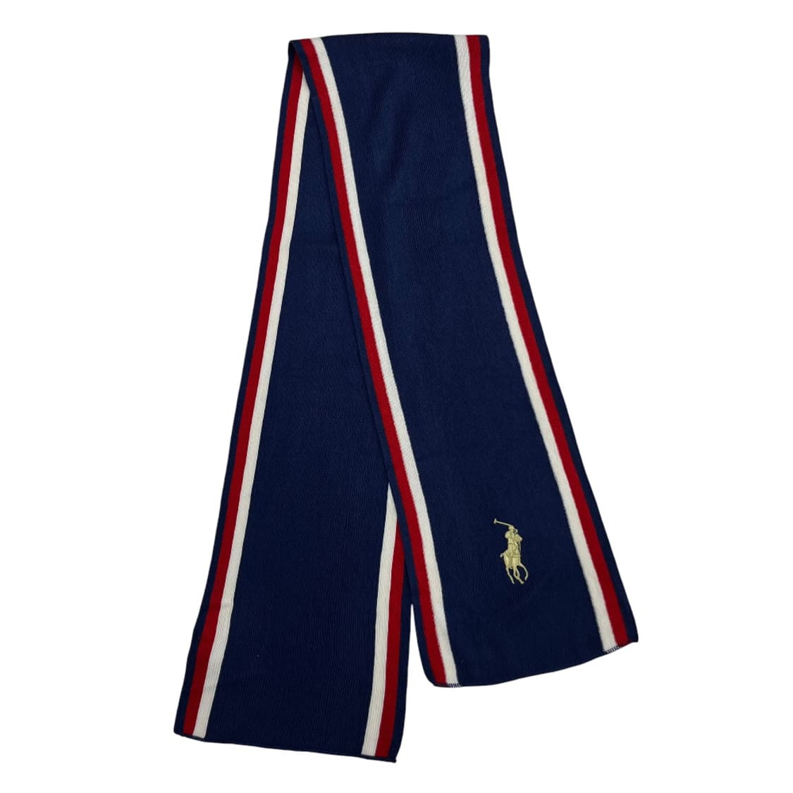 폴로 랄프로렌 빅포니 배색 네이비 니트 머플러 상품이미지3