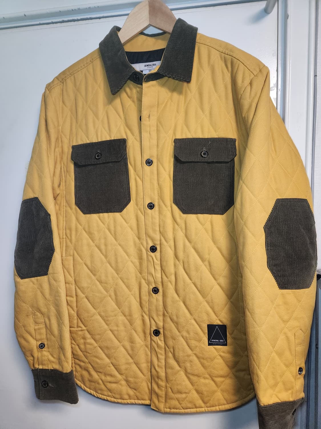 제너럴아이디어 코듀로이 배색 퀼팅 셔츠자켓 100 상품이미지1