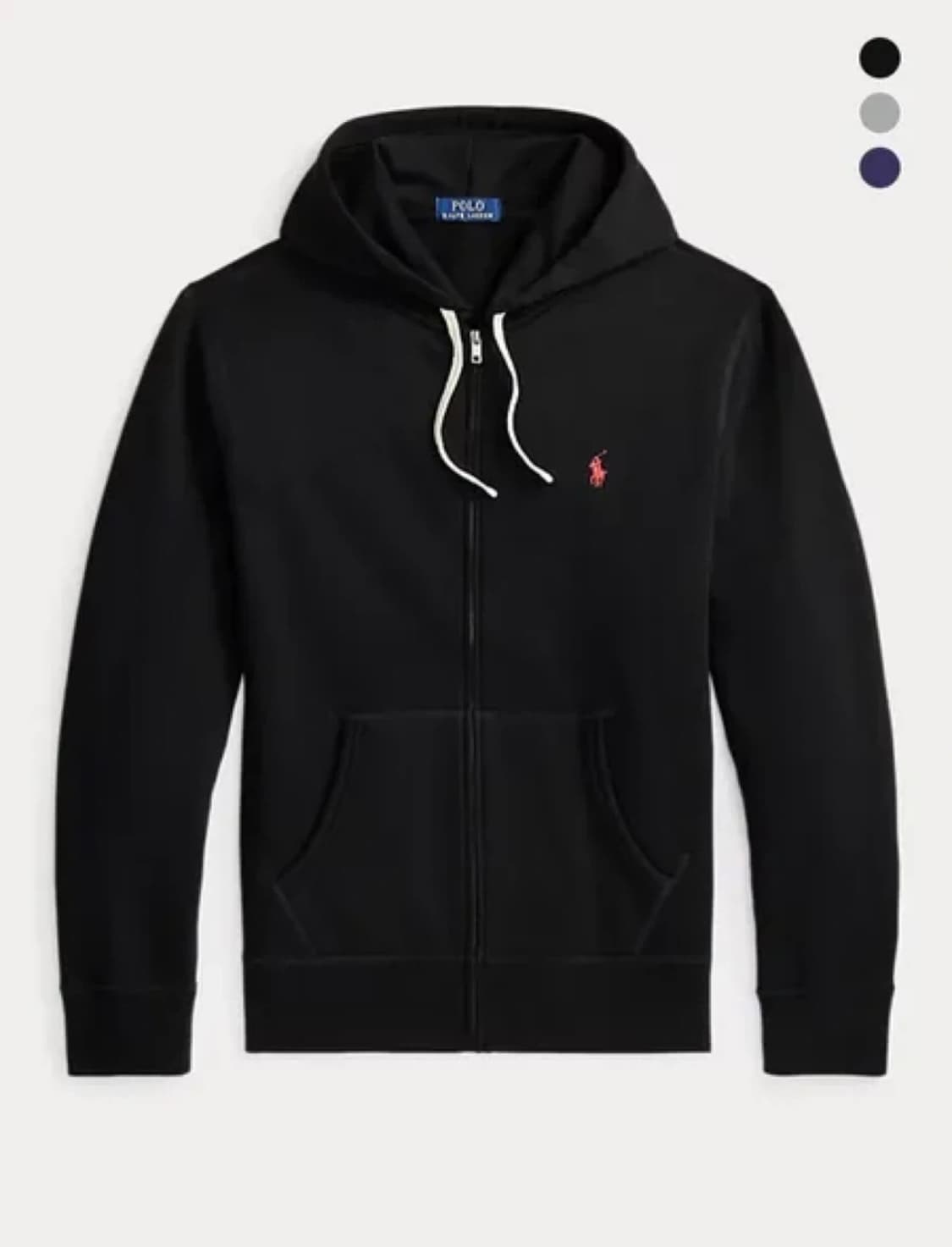폴로 후드집업 블랙색상, 그레이색상 새상품 상품이미지1