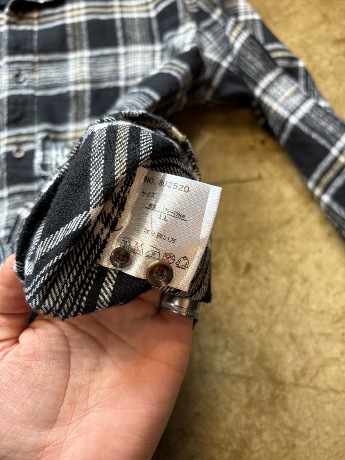 퍼스트 다운 빈티지 체크 플란넬 셔츠 상품이미지4