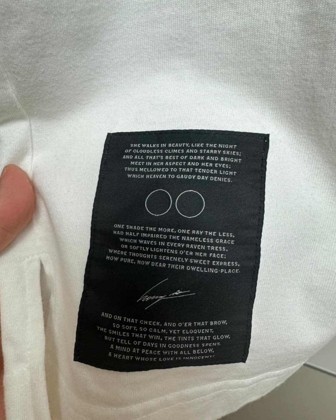 송지오 화이트 코튼 반팔 오버핏 티셔츠 105(실측 105~110) 상품이미지2