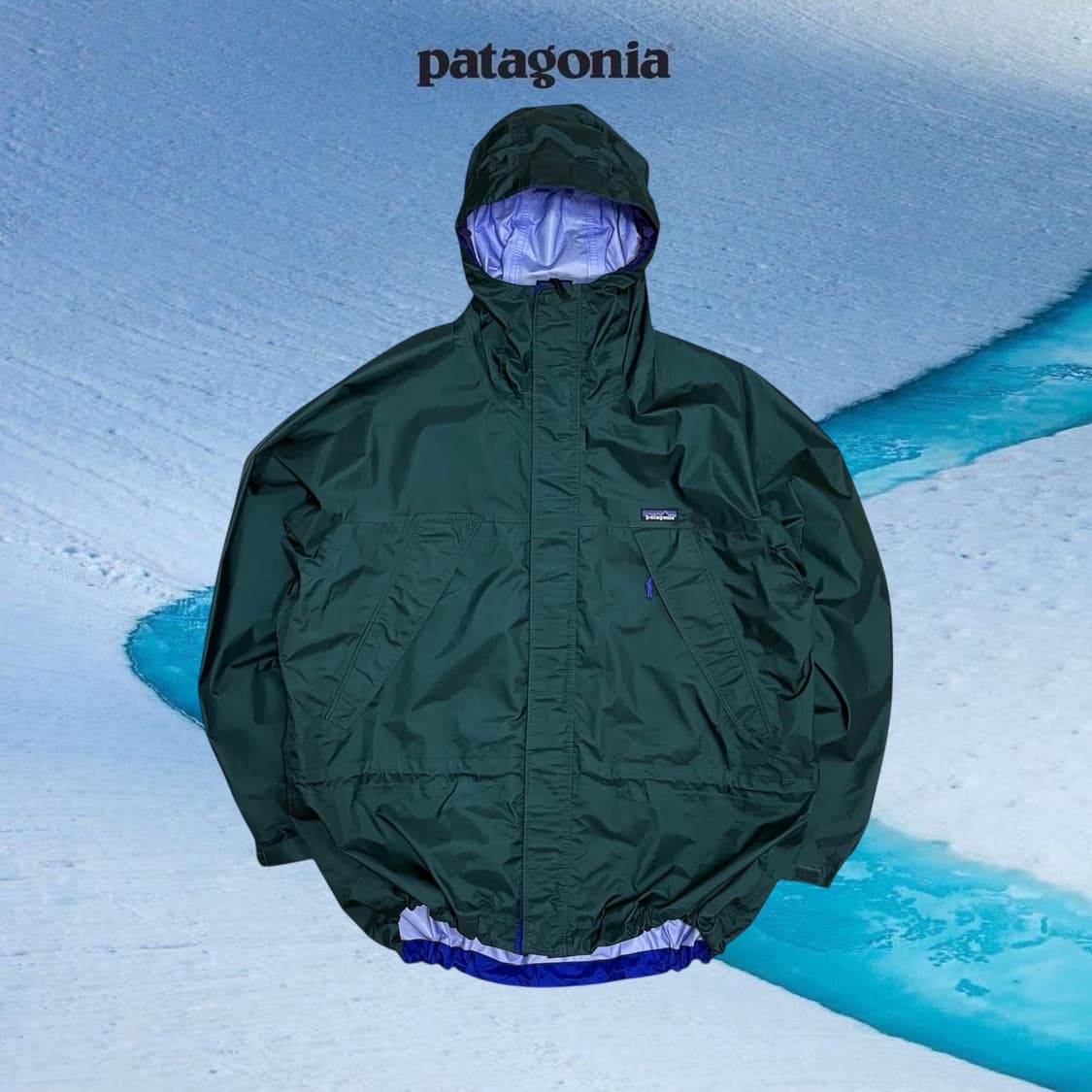Patagonia Rain Coat Super Pluma Gridman 상품이미지1