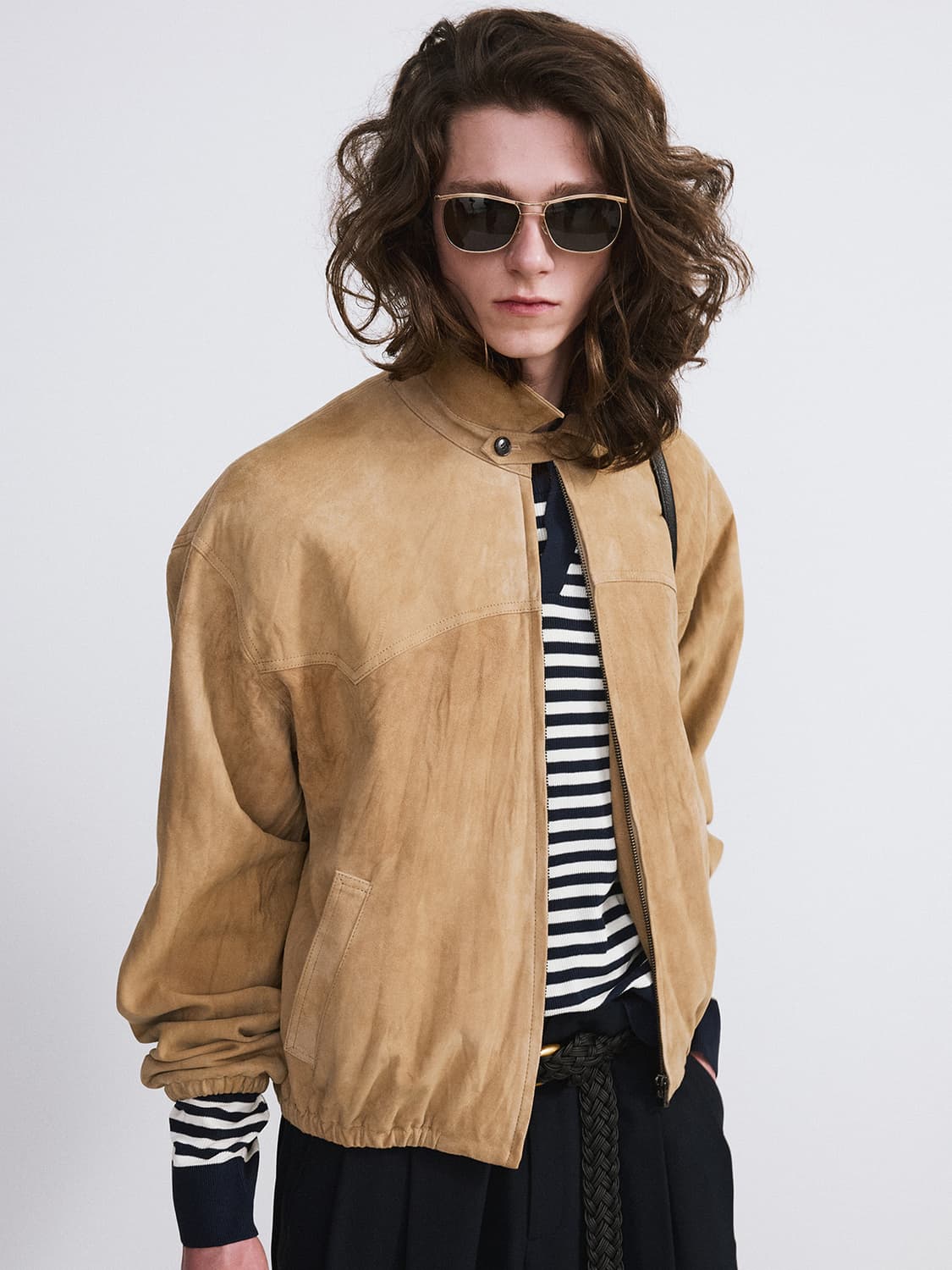 렉토 26SS 스웨이드 헤링턴 점퍼 데저트 상품이미지2