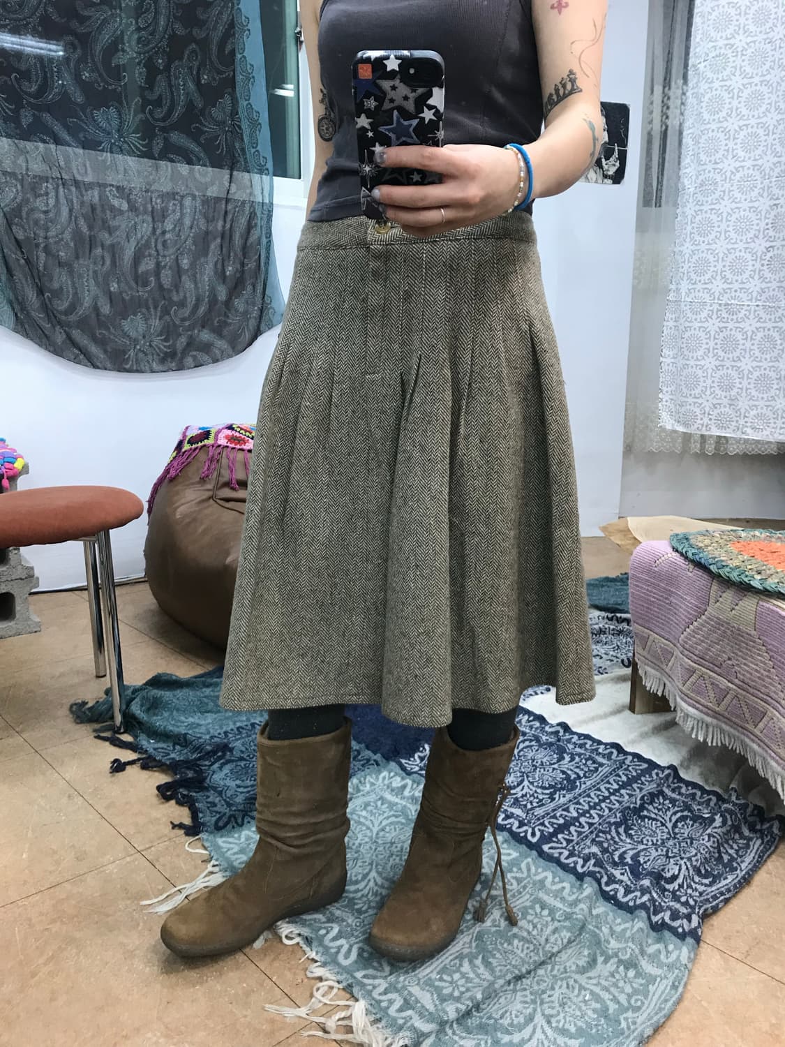 30center 모직 턱 미디스커트  상품이미지1