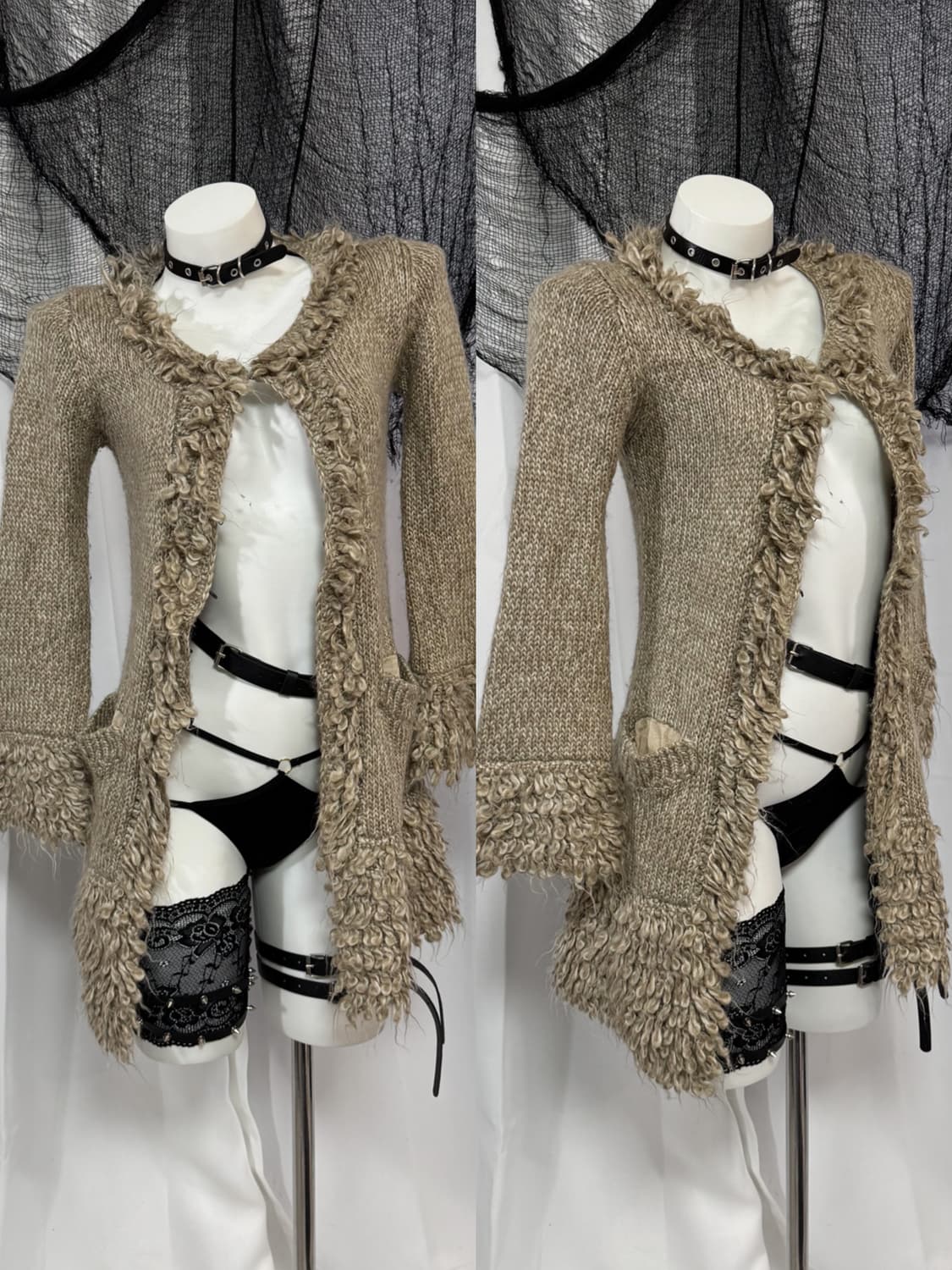 beige long cardigan 상품이미지1