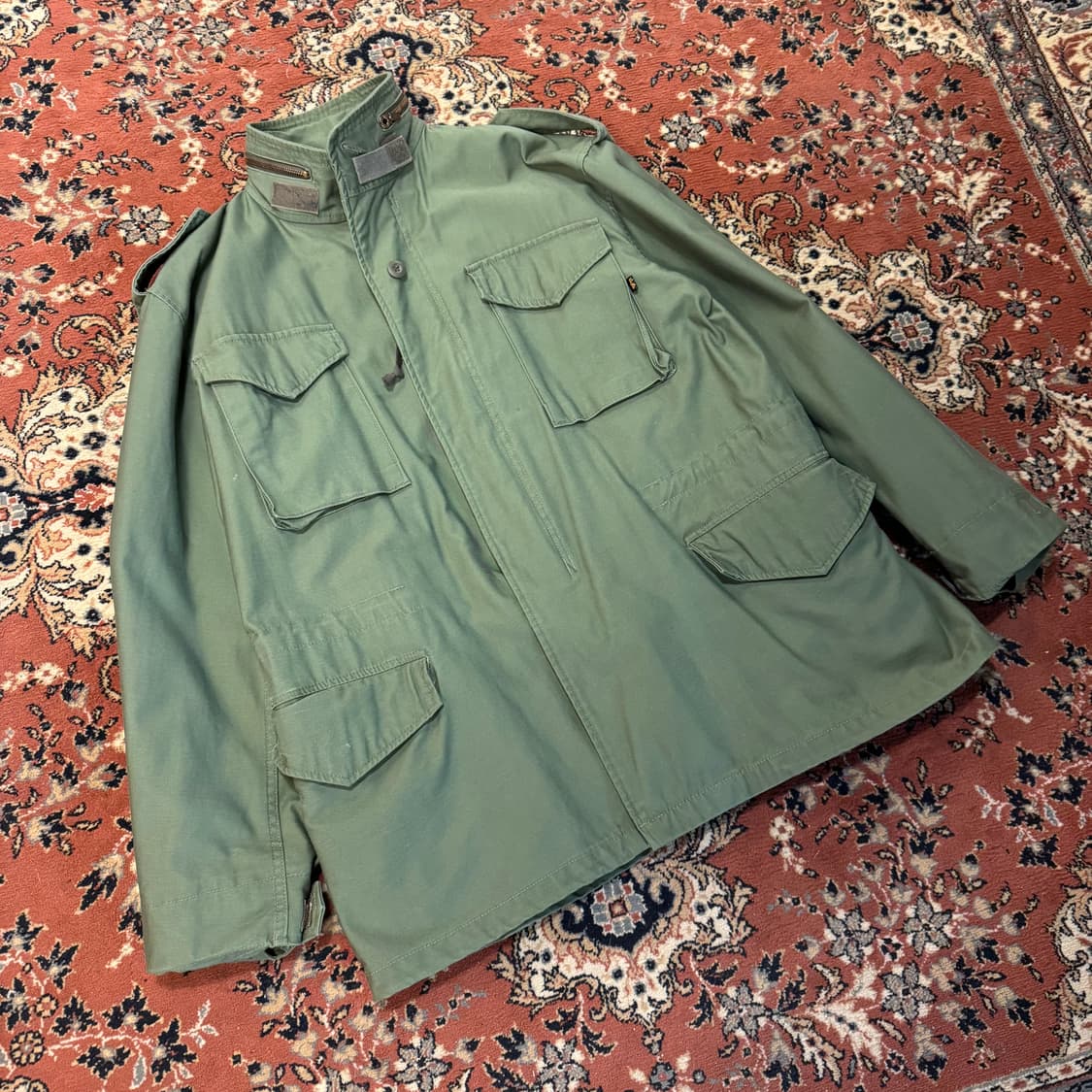 알파인더스트리 재팬 M65 필드자켓 카키 (XL) 상품이미지2
