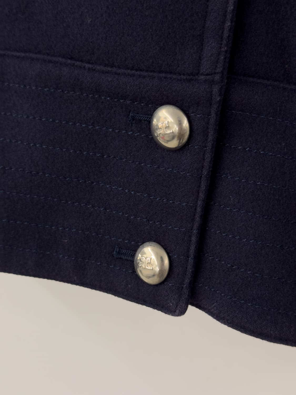 꾸레쥬 네이비 자켓 상품이미지5