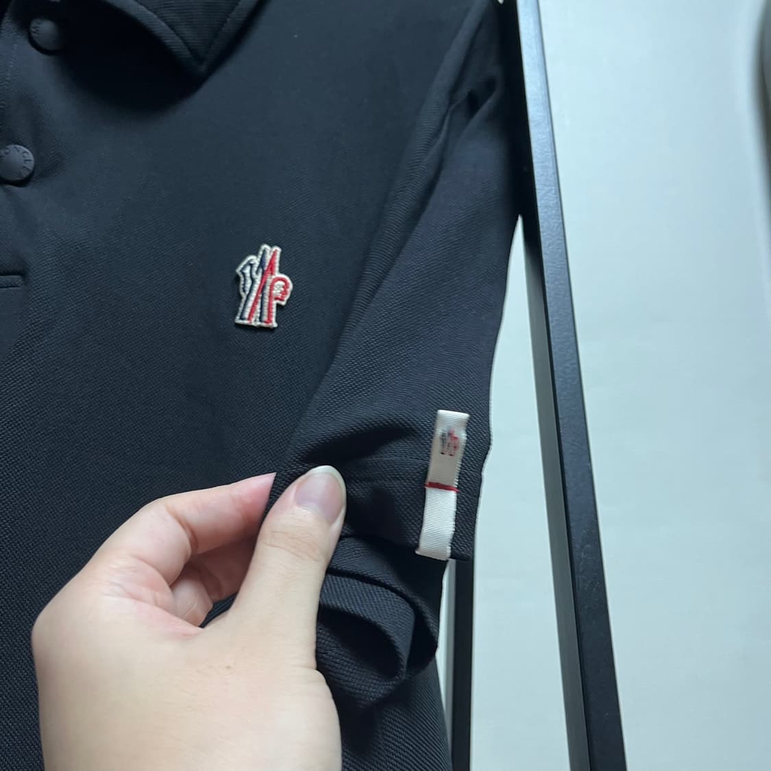 정품 M) 25SS 몽클레어 그래노블 나일론 피케 카라 티셔츠 상품이미지3