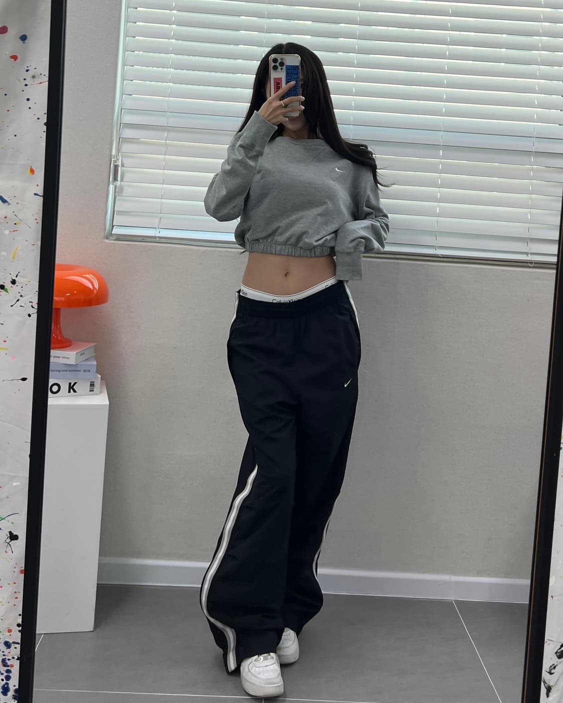 (WOMEN)나이키 크롭 맨투맨-M1739 상품이미지6