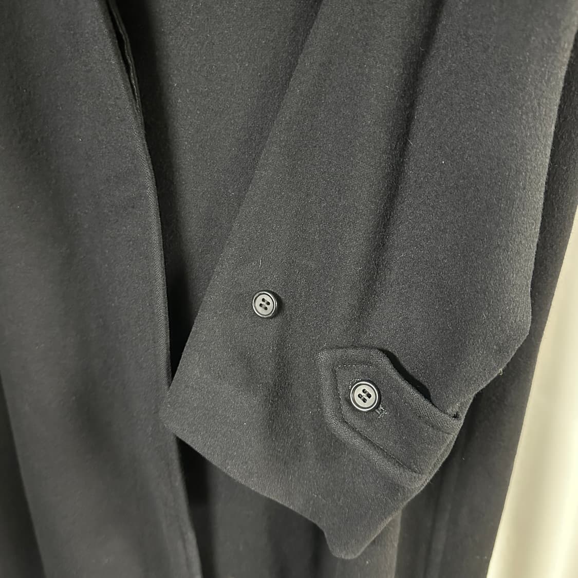 80s 빈티지 버버리 울 알파카 혼방 발마칸 코트 상품이미지5