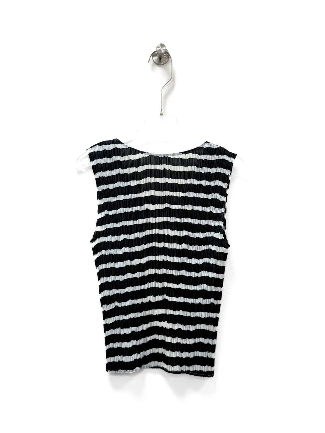 플리츠플리즈 스트라이프 슬리브리스 탑 상품이미지3