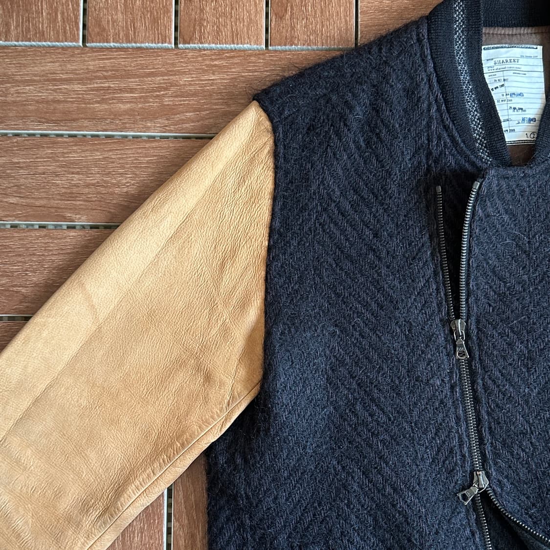 Shareef wool leather varsity jacket 상품이미지5