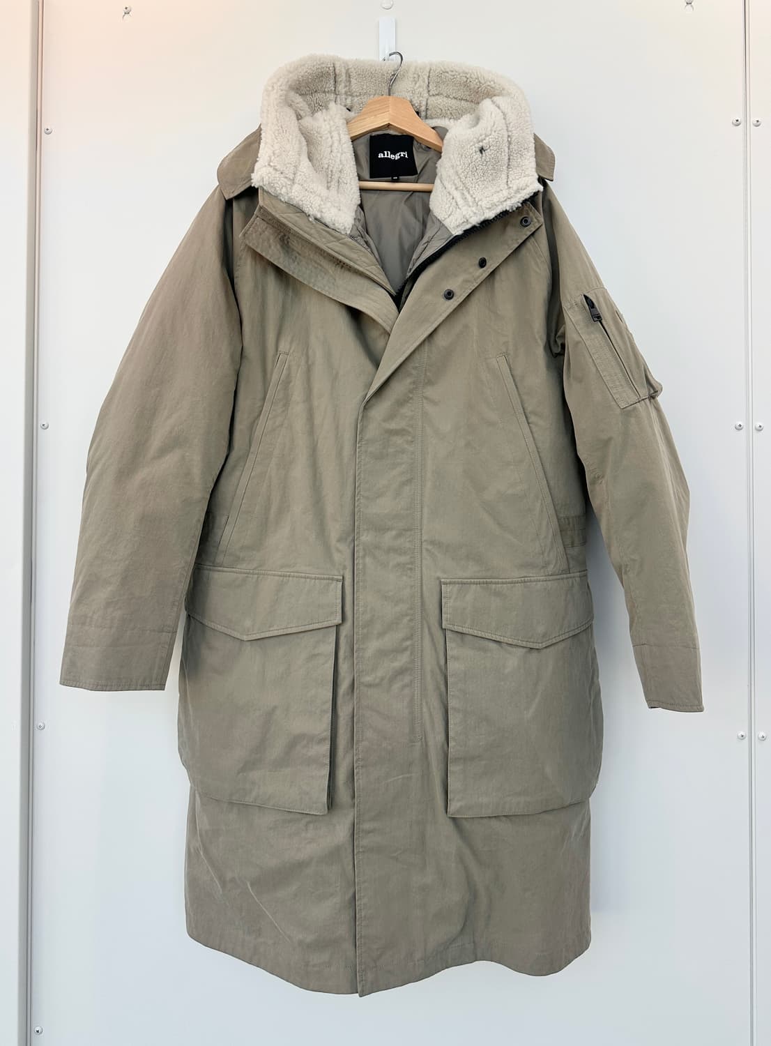 알레그리 3-Way(이중) 구스다운 야상 패딩 파카 (48, 민트급) 상품이미지1