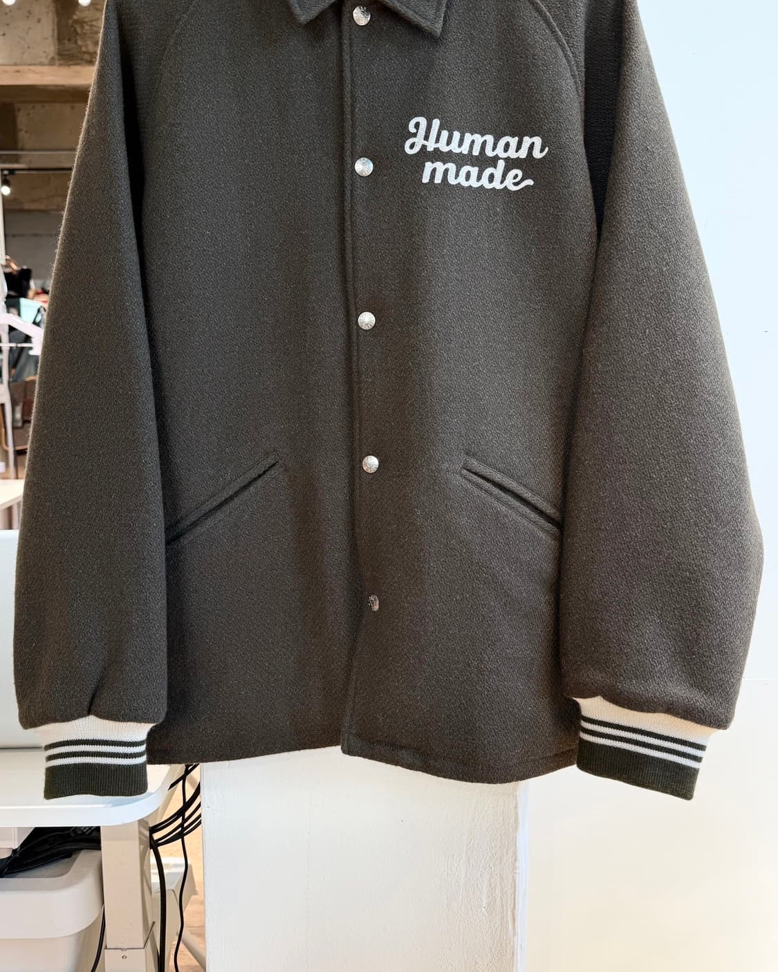 휴먼메이드 올리브 드랩 스타디움 자켓  상품이미지6