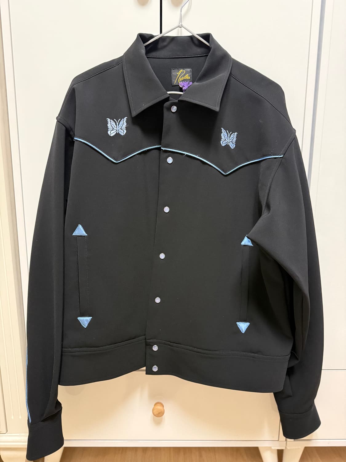 니들스 PE/PU 더블 클로스 파이핑 카우보이 자켓 블랙M 상품이미지2