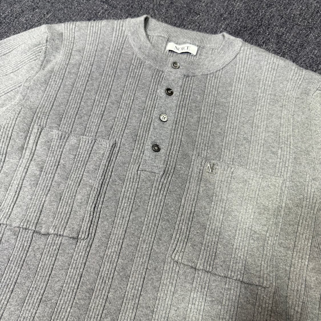 NOICE 노이스 더블포켓 니트 반팔 상품이미지4
