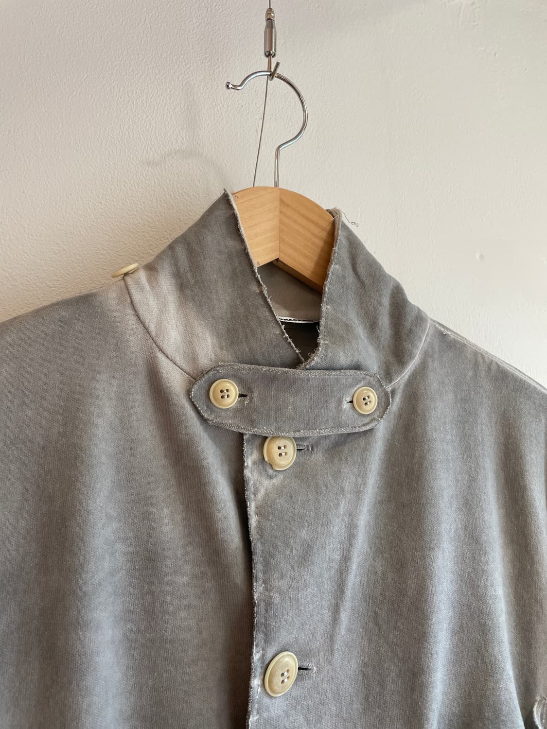 요시 후나바시 스탠드 카라 코튼 자켓 상품이미지3