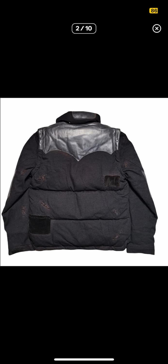 Mihara Yasuhiro 가죽패치 패딩점퍼 상품이미지2