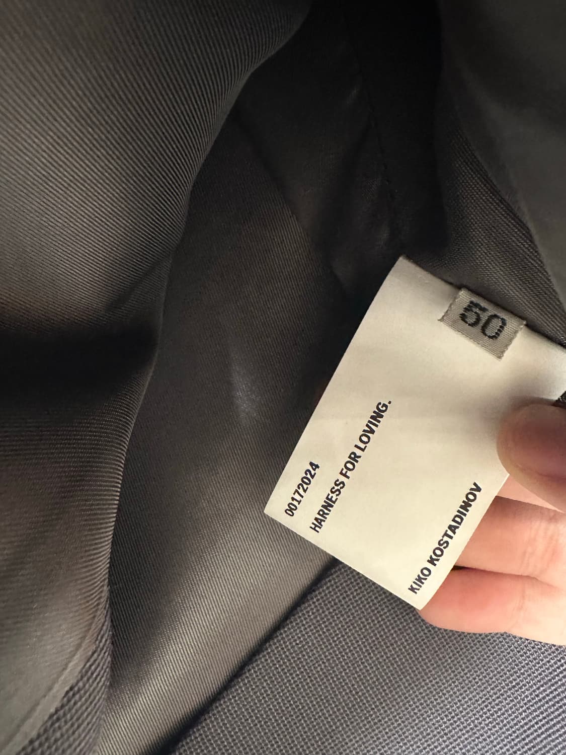 키코코스타디노브 ohne k다트 자켓 iron gray 50 상품이미지3