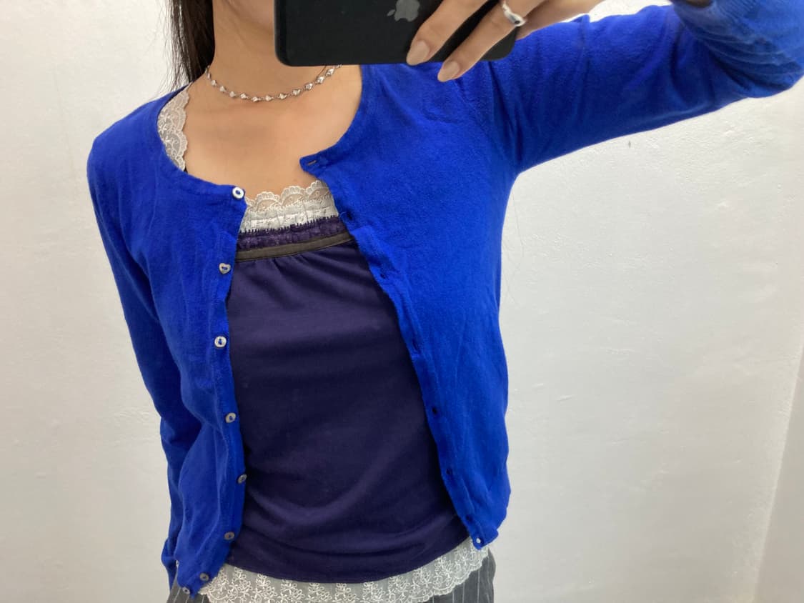 블루 레이스 가디건 상품이미지3