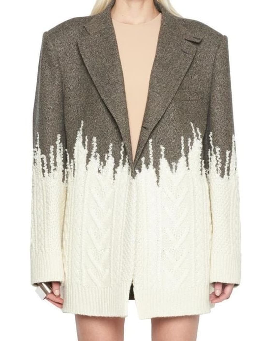 [36] 마르지엘라 투톤 헤링본 블레이저 자켓 상품이미지1