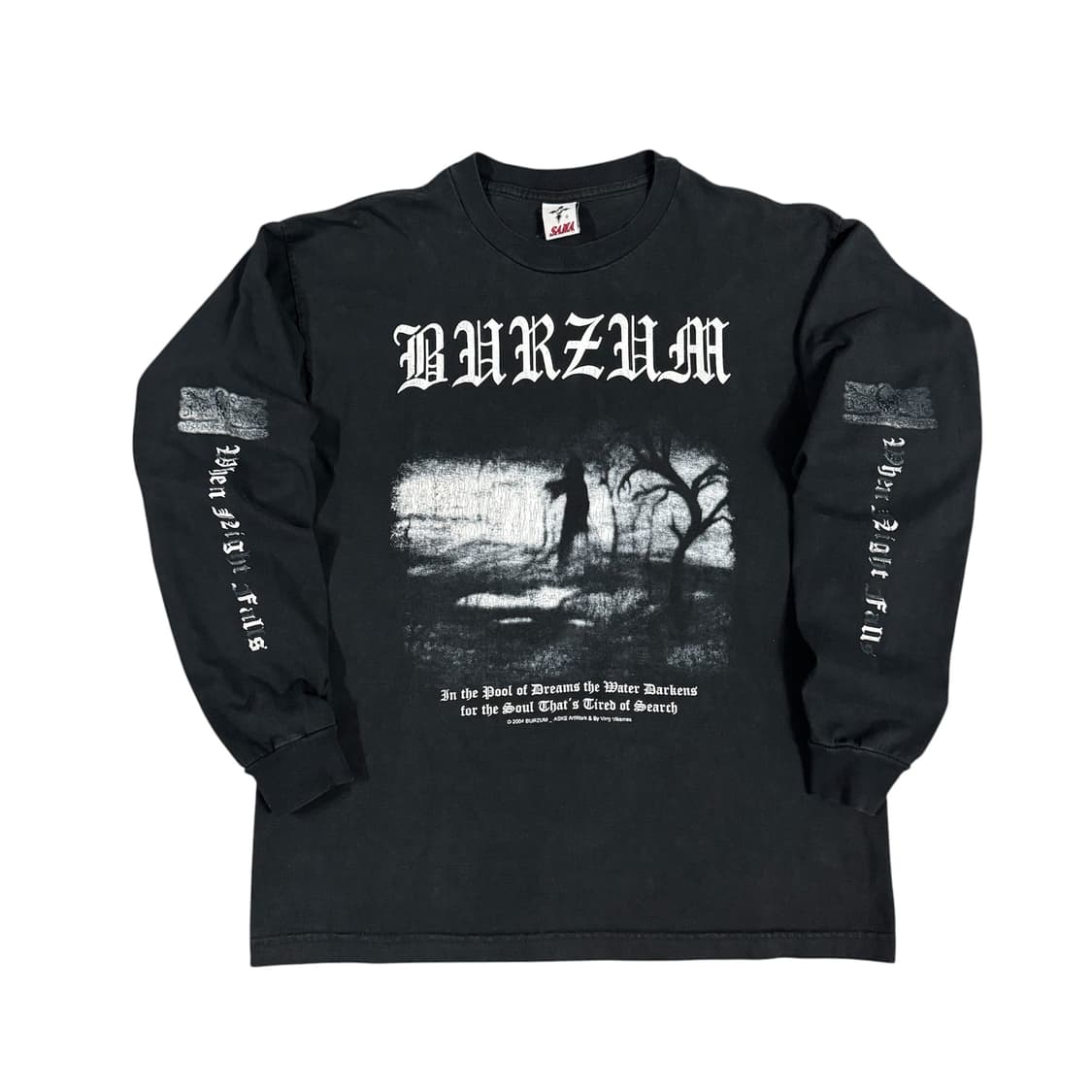 빈티지 2004 Burzum 버즘 블랙메탈 롱슬리브 티셔츠 상품이미지1