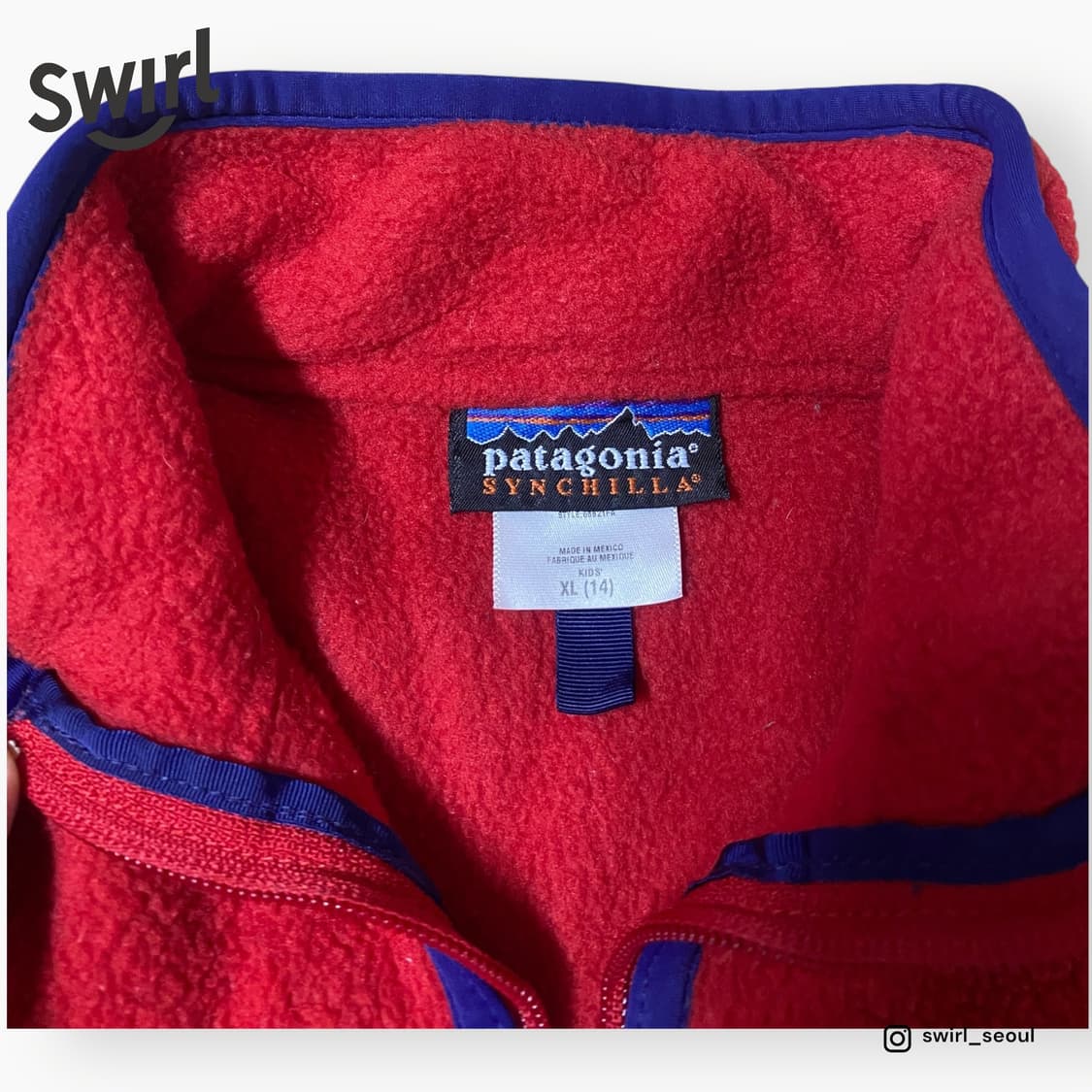 🌊90s Patagonia synchila red 상품이미지5