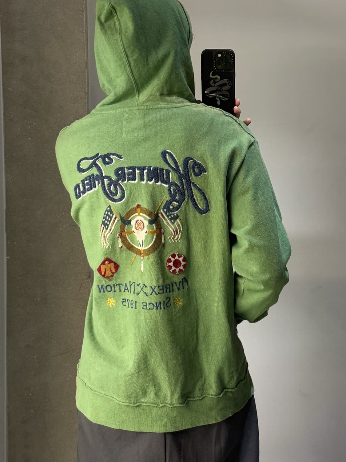 아비렉스 헌터 필드 엠브로이드 집 후디 상품이미지1