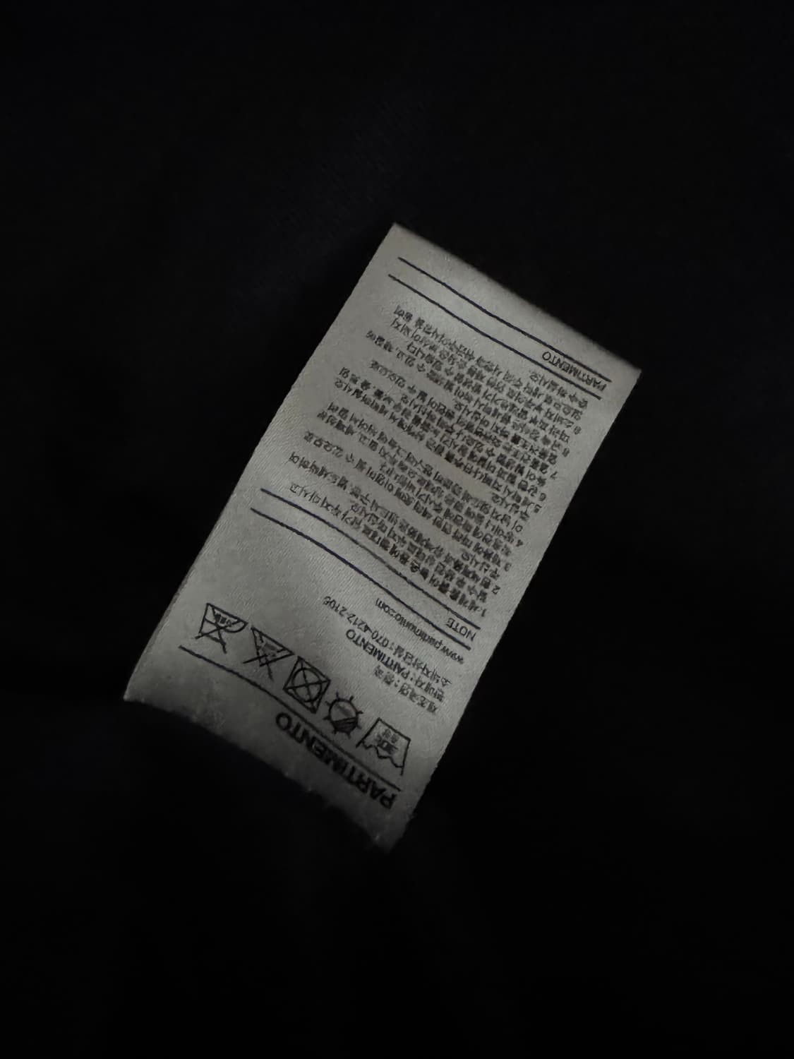 파르티멘토 오버사이즈 더플 롱 코트 네이비 상품이미지3